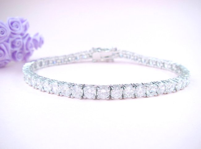 テニスブレスレット tennis bracelet キュービックジルコニア・アクセサリー