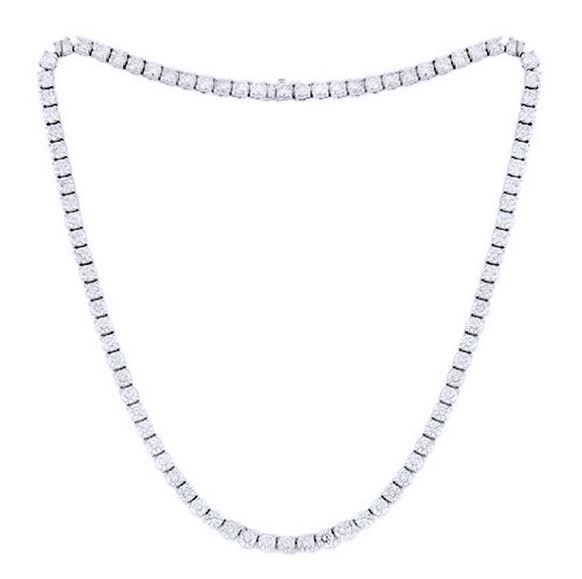 キュービックジルコニア テニスネックレス