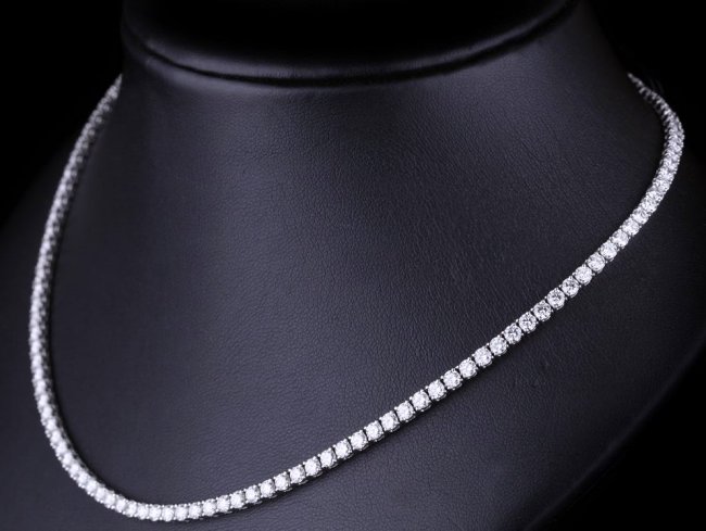 キュービックジルコニア テニスネックレス