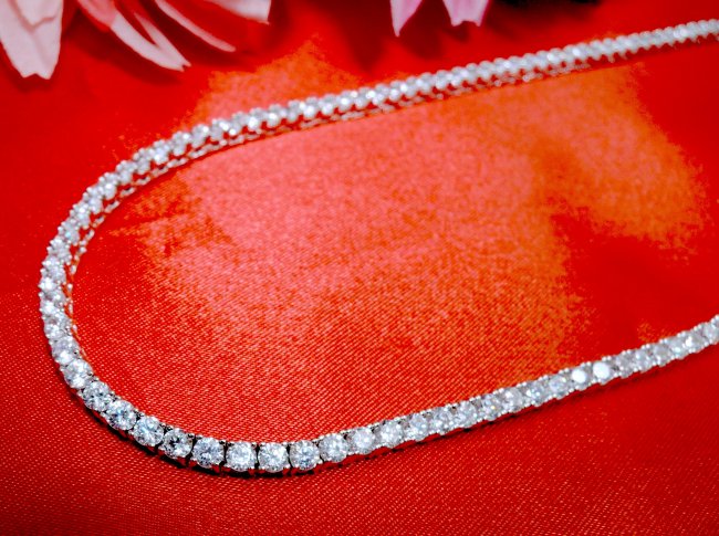 キュービックジルコニア テニスネックレス