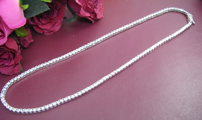 テニスネックレス キュービックジルコニア
