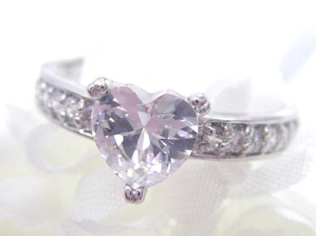 キュービックジルコニア リング ハート