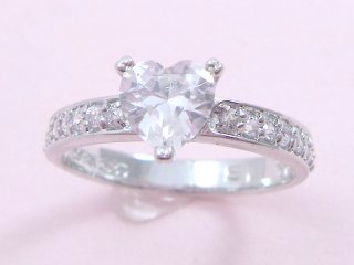 キュービックジルコニア リング ハート