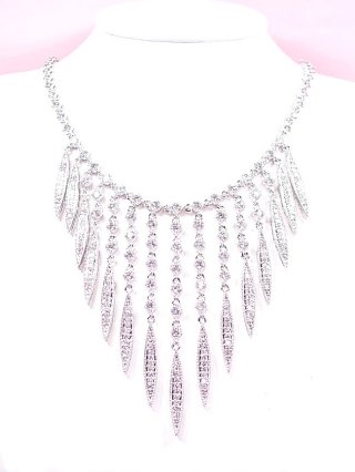 CZ Necklace�@�L���[�r�b�N�W���R�j�A�E�A�N�Z�T���[�@�l�b�N���X