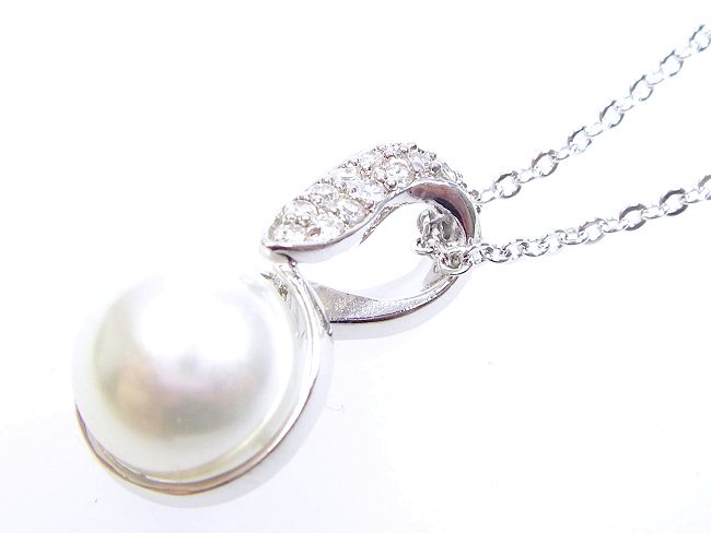 パール ペンダント キュービックジルコニア・アクセサリー