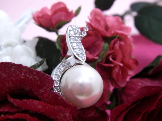 パール ペンダント キュービックジルコニア・アクセサリー