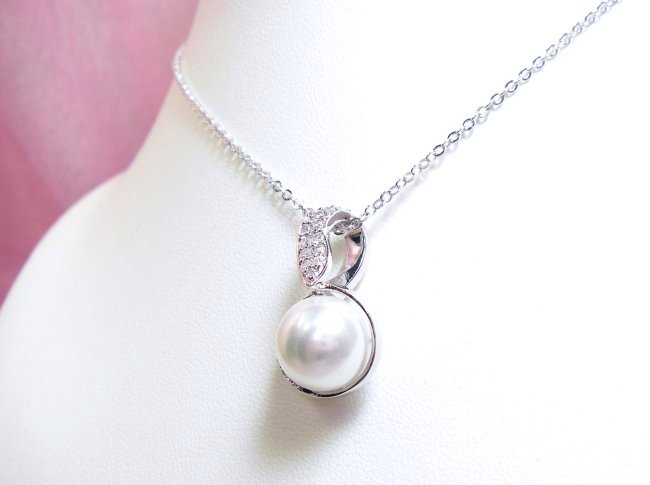 パール ペンダント キュービックジルコニア・アクセサリー