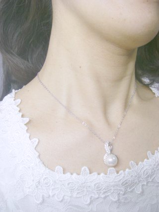 パール ペンダント キュービックジルコニア・アクセサリー