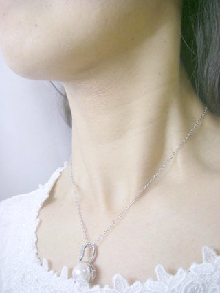 パール ペンダント キュービックジルコニア・アクセサリー