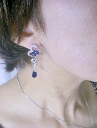 czアクセサリー ルビーのイヤリング