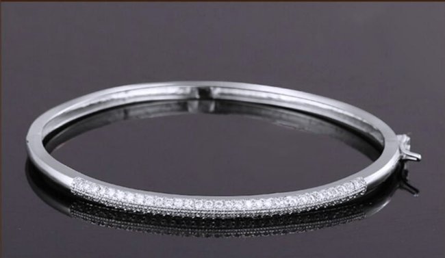 マイクロパヴェセッティング バングル・ブレスレット キュービックジルコニア・アクセサリー