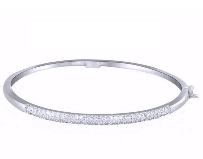 マイクロパヴェセッティング バングル・ブレスレット キュービックジルコニア・アクセサリー