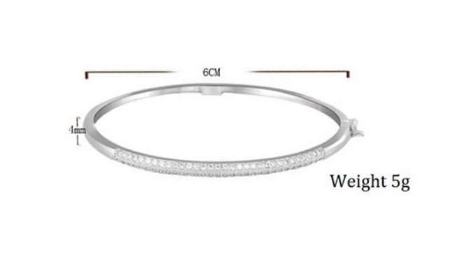 マイクロパヴェセッティング バングル・ブレスレット キュービックジルコニア・アクセサリー