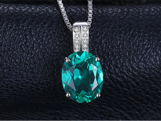 ハート エメラルド ペンダント・ネックレス キュービックジルコニア・アクセサリー